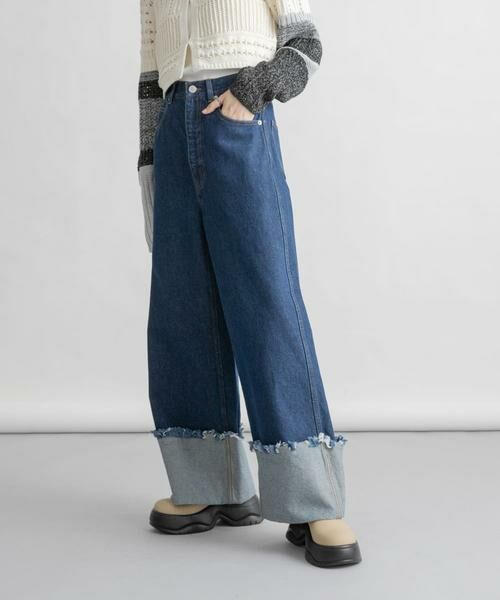KBF / ケービーエフ デニムパンツ | ロールアップワイドデニム | 詳細1