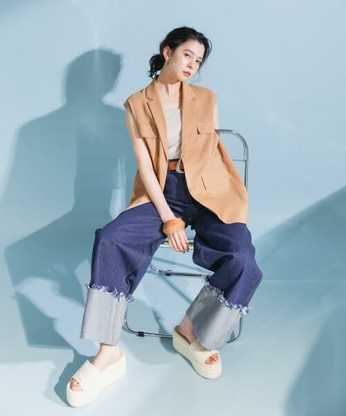 KBF / ケービーエフ デニムパンツ | ロールアップワイドデニム | 詳細10