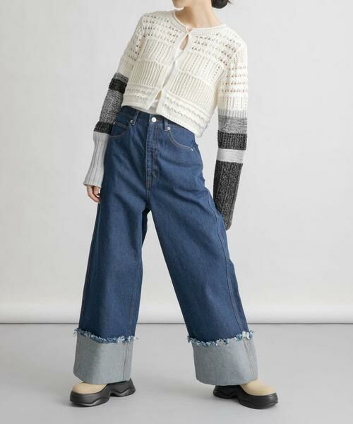 KBF / ケービーエフ デニムパンツ | ロールアップワイドデニム | 詳細3