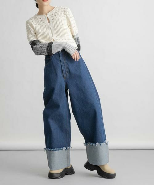 KBF / ケービーエフ デニムパンツ | ロールアップワイドデニム | 詳細4