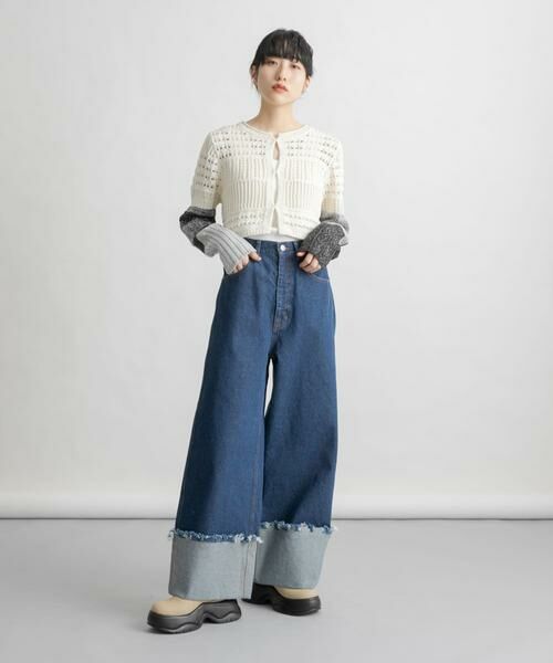 KBF / ケービーエフ デニムパンツ | ロールアップワイドデニム | 詳細5