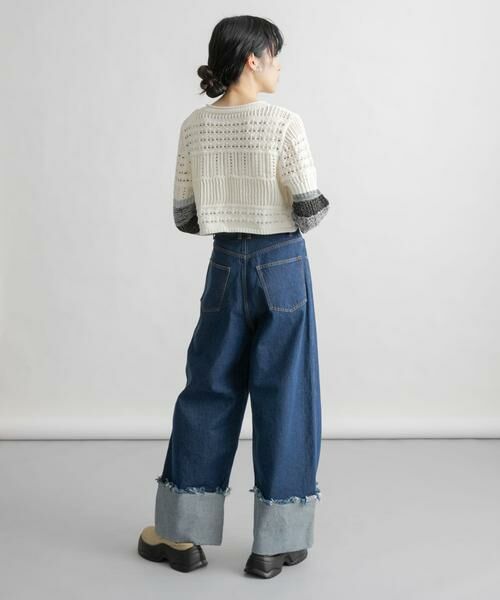 KBF / ケービーエフ デニムパンツ | ロールアップワイドデニム | 詳細6