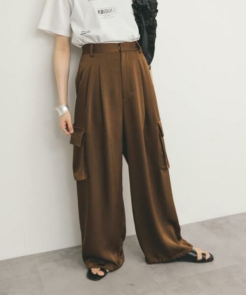 KBF / ケービーエフ その他パンツ | サテンカーゴパンツ | 詳細3