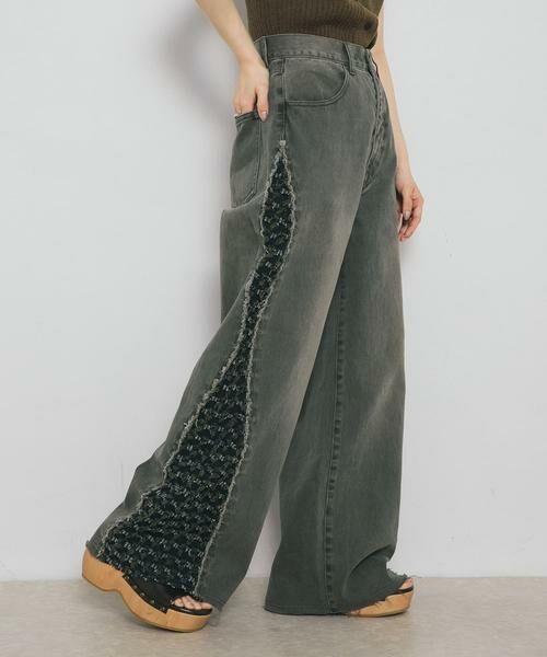 KBF / ケービーエフ デニムパンツ | 『2サイズ展開』ジャガードラインデニム | 詳細1