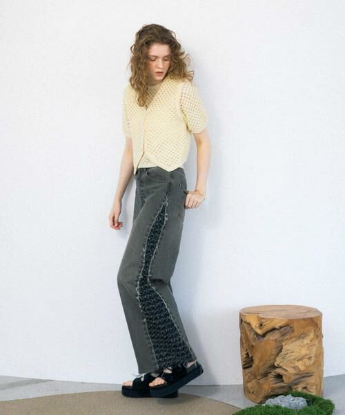 KBF / ケービーエフ デニムパンツ | 『2サイズ展開』ジャガードラインデニム | 詳細8