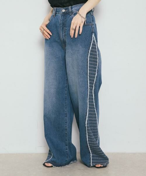 KBF / ケービーエフ デニムパンツ | 『2サイズ展開』ジャガードラインデニム | 詳細14