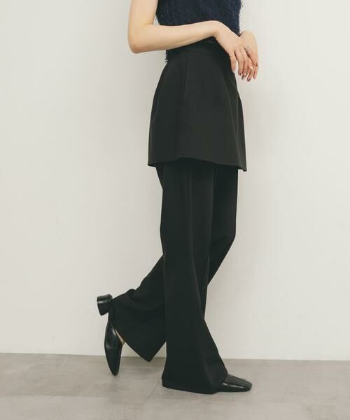 KBF / ケービーエフ その他パンツ | 『2サイズ展開』スカートレイヤードフレアパンツ | 詳細2