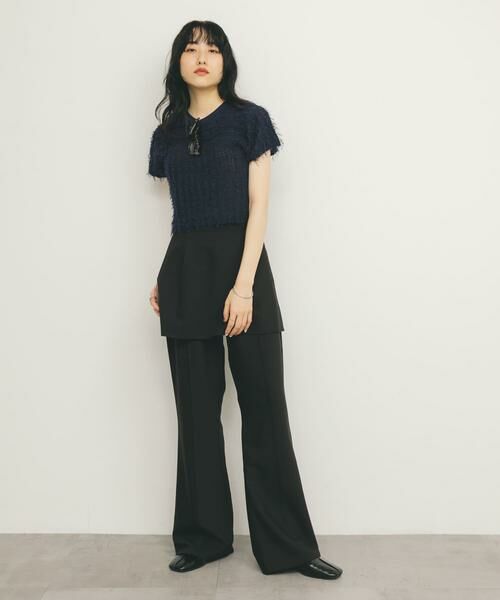 KBF / ケービーエフ その他パンツ | 『2サイズ展開』スカートレイヤードフレアパンツ | 詳細4