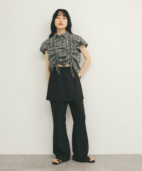 KBF / ケービーエフ その他パンツ | 『2サイズ展開』スカートレイヤードフレアパンツ | 詳細7