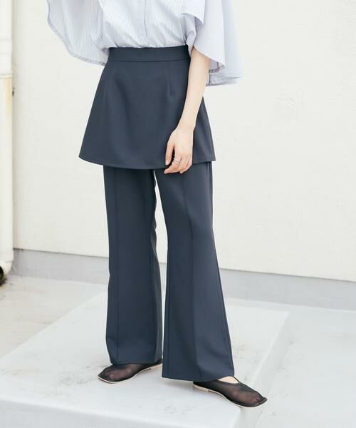 KBF / ケービーエフ その他パンツ | 『2サイズ展開』スカートレイヤードフレアパンツ | 詳細11