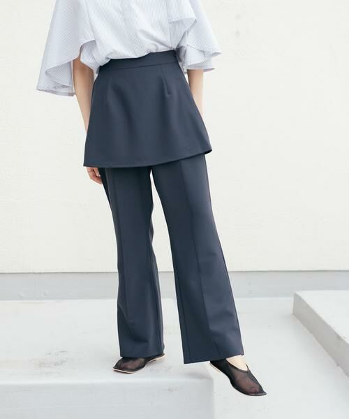 KBF / ケービーエフ その他パンツ | 『2サイズ展開』スカートレイヤードフレアパンツ | 詳細12