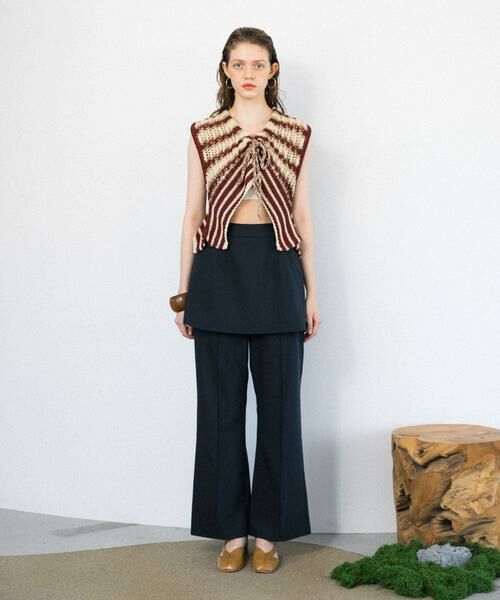 KBF / ケービーエフ その他パンツ | 『2サイズ展開』スカートレイヤードフレアパンツ | 詳細18