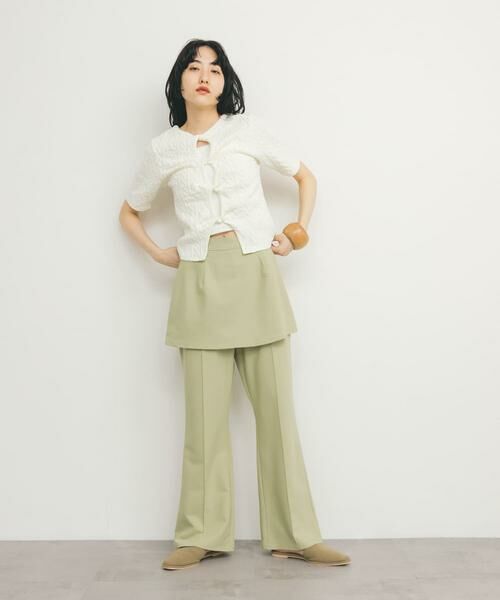 KBF / ケービーエフ その他パンツ | 『2サイズ展開』スカートレイヤードフレアパンツ | 詳細30