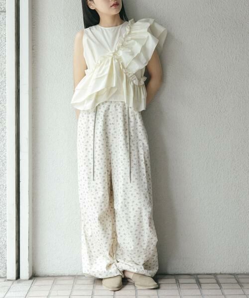 KBF / ケービーエフ その他パンツ | フラワープリントドロストパンツ | 詳細11