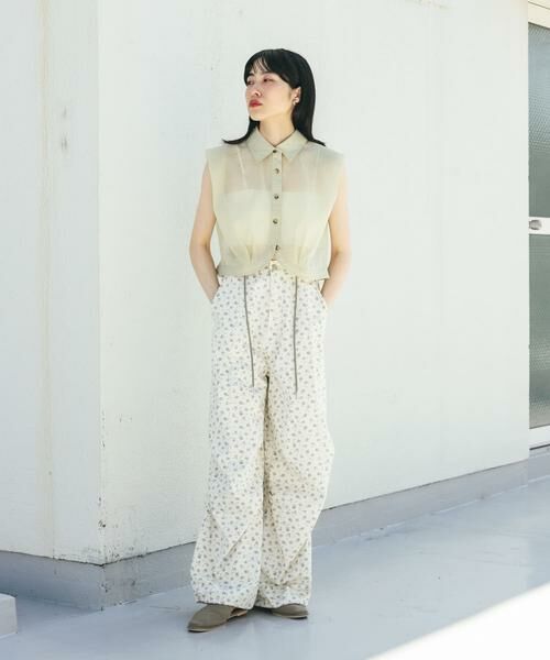 KBF / ケービーエフ その他パンツ | フラワープリントドロストパンツ | 詳細3