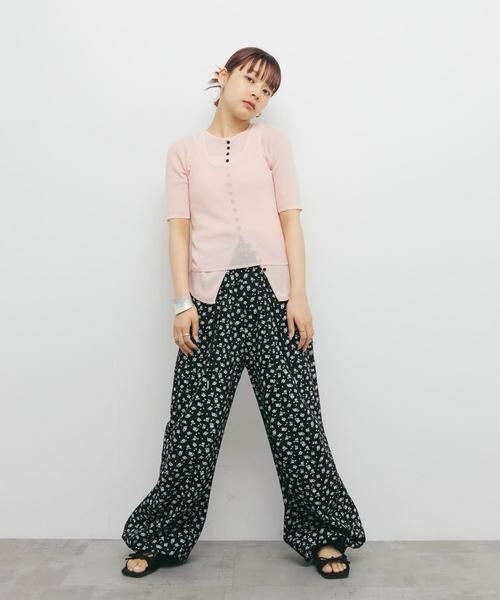 KBF / ケービーエフ その他パンツ | フラワープリントドロストパンツ | 詳細26