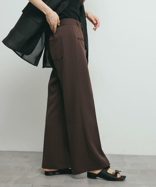 KBF / ケービーエフ その他パンツ | 『2サイズ展開』スリムフレアパンツ(ブラウン)