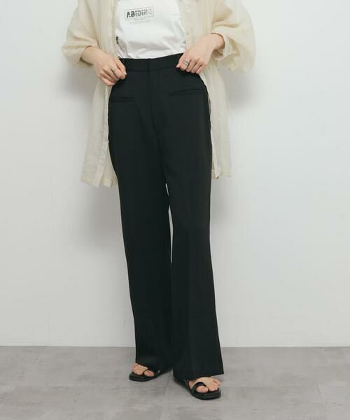 KBF / ケービーエフ その他パンツ | 『2サイズ展開』スリムフレアパンツ(ブラック)