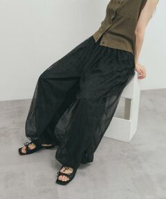 KBF / ケービーエフ その他パンツ | フロッキードットチュールバルーンパンツ