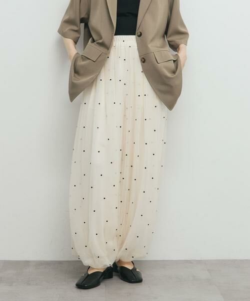 KBF / ケービーエフ その他パンツ | フロッキードットチュールバルーンパンツ | 詳細1