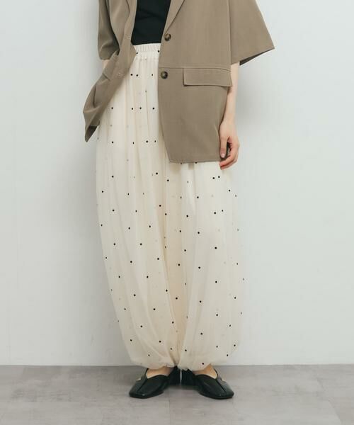 KBF / ケービーエフ その他パンツ | フロッキードットチュールバルーンパンツ | 詳細2