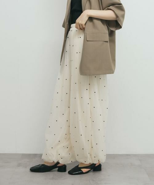 KBF / ケービーエフ その他パンツ | フロッキードットチュールバルーンパンツ | 詳細3