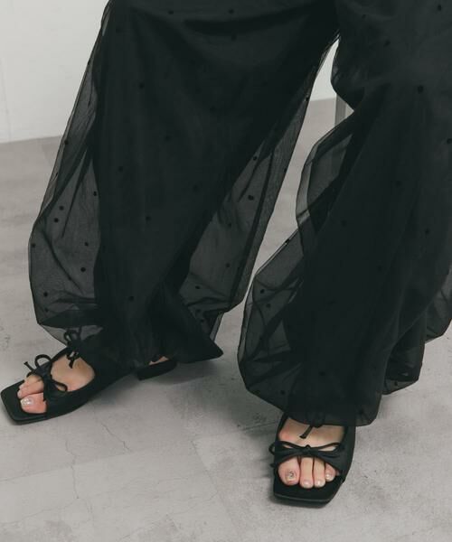 KBF / ケービーエフ その他パンツ | フロッキードットチュールバルーンパンツ | 詳細14