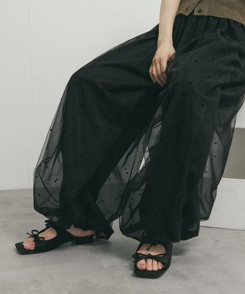 KBF / ケービーエフ その他パンツ | フロッキードットチュールバルーンパンツ | 詳細15
