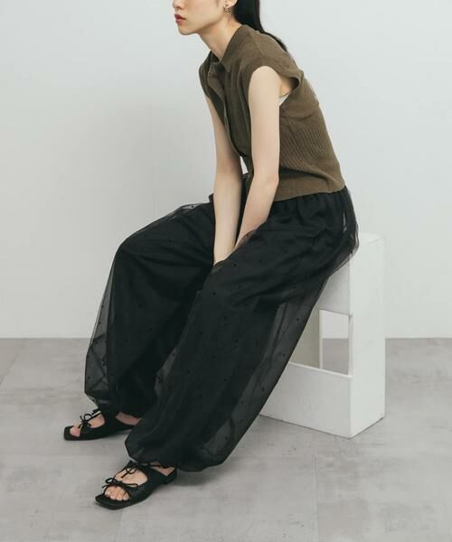 KBF / ケービーエフ その他パンツ | フロッキードットチュールバルーンパンツ | 詳細16