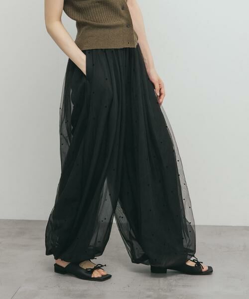 KBF / ケービーエフ その他パンツ | フロッキードットチュールバルーンパンツ | 詳細20