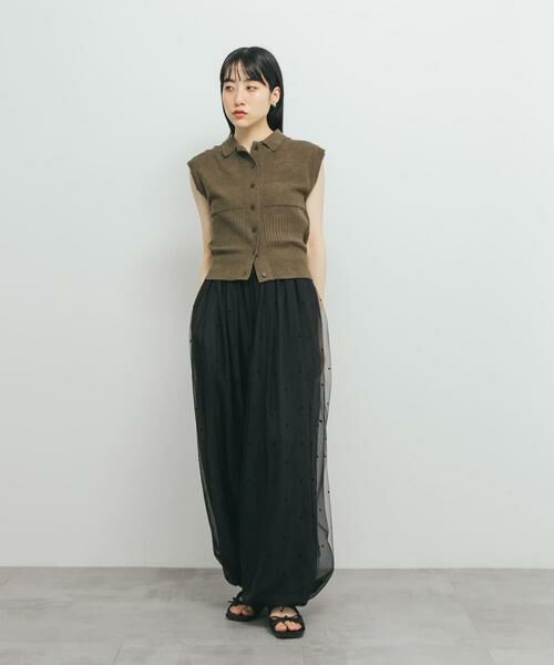 KBF / ケービーエフ その他パンツ | フロッキードットチュールバルーンパンツ | 詳細22