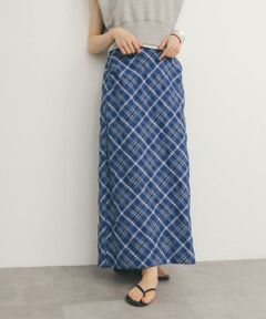 KBF / ケービーエフ スカート | シアーチェックIラインスカート