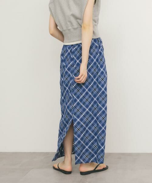 KBF / ケービーエフ スカート | シアーチェックIラインスカート | 詳細2