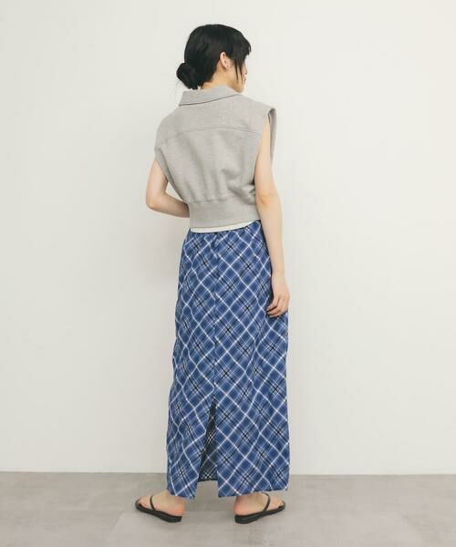 KBF / ケービーエフ スカート | シアーチェックIラインスカート | 詳細7