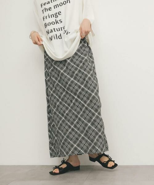 KBF / ケービーエフ スカート | シアーチェックIラインスカート | 詳細11