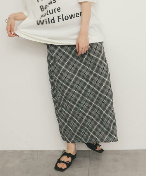 KBF / ケービーエフ スカート | シアーチェックIラインスカート | 詳細12