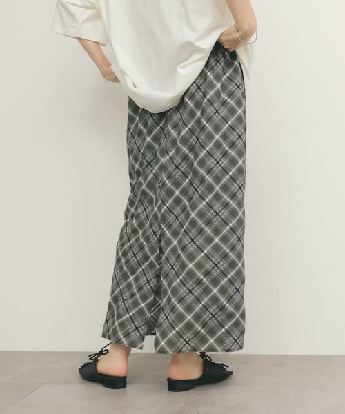 KBF / ケービーエフ スカート | シアーチェックIラインスカート | 詳細14