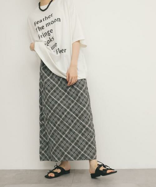 KBF / ケービーエフ スカート | シアーチェックIラインスカート | 詳細15