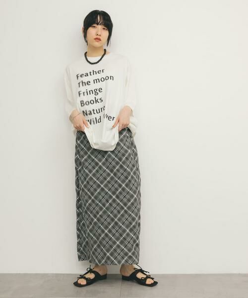 KBF / ケービーエフ スカート | シアーチェックIラインスカート | 詳細17