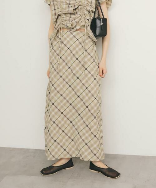 KBF / ケービーエフ スカート | シアーチェックIラインスカート | 詳細28