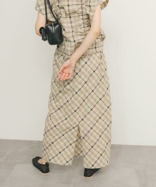 KBF / ケービーエフ スカート | シアーチェックIラインスカート | 詳細30