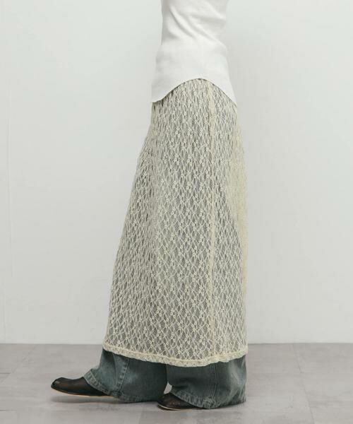 KBF / ケービーエフ スカート | シアーレーススカート | 詳細2