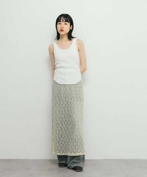 KBF / ケービーエフ スカート | シアーレーススカート | 詳細5