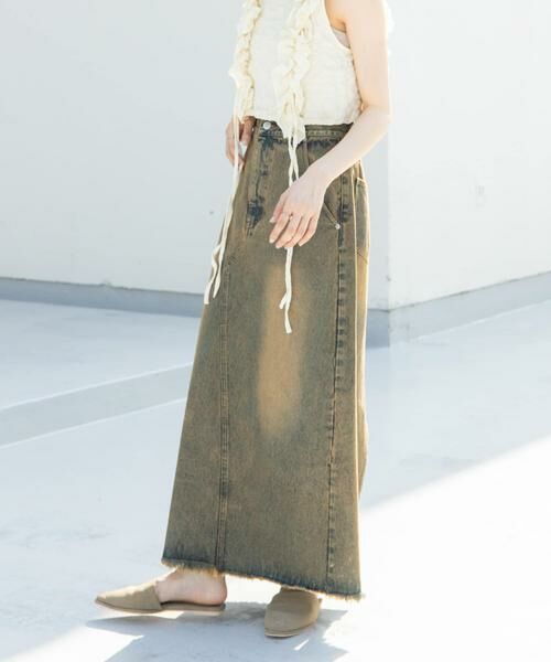 KBF / ケービーエフ スカート | バックスリットデニムスカート | 詳細22