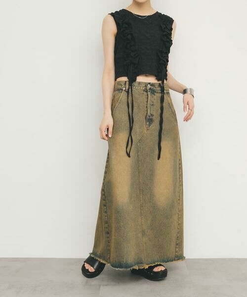 KBF / ケービーエフ スカート | バックスリットデニムスカート | 詳細24