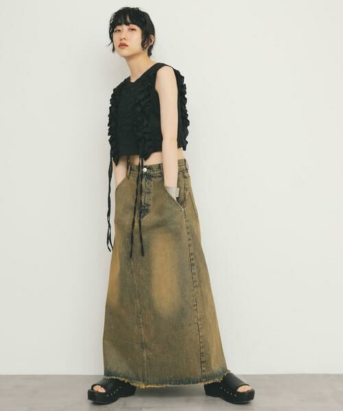 KBF / ケービーエフ スカート | バックスリットデニムスカート | 詳細27