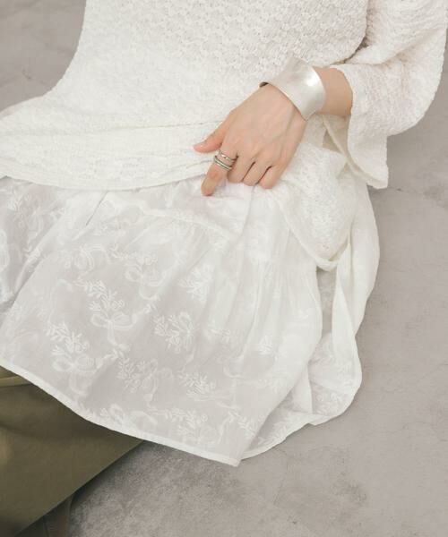 KBF / ケービーエフ スカート | エンブロイダリーミニスカート | 詳細8