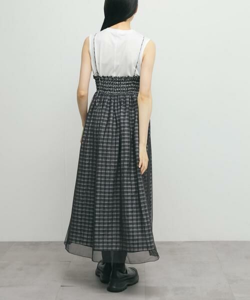 KBF / ケービーエフ スカート | チュールレイヤードチェックスカート | 詳細13