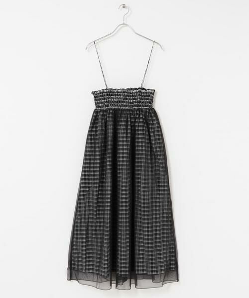 KBF / ケービーエフ スカート | チュールレイヤードチェックスカート | 詳細15
