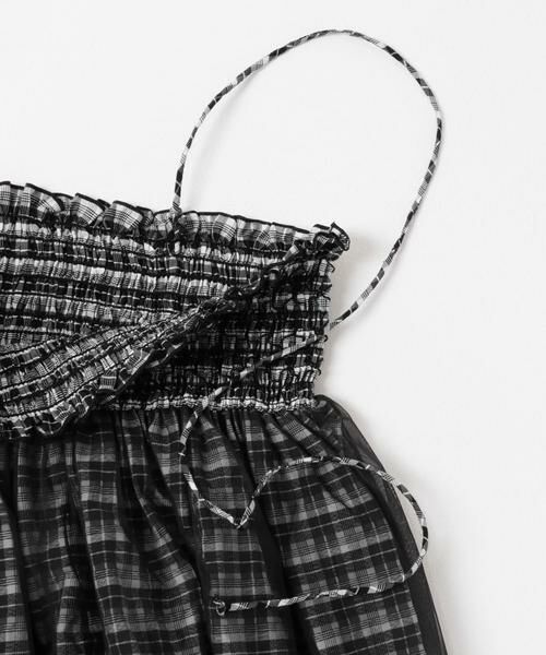 KBF / ケービーエフ スカート | チュールレイヤードチェックスカート | 詳細16
